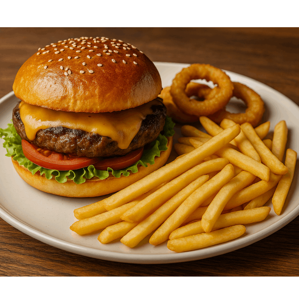 CHEESE BURGER.MENÜ